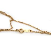 Fantastic 14kt YG Double Knot Diamond Accented Necklace