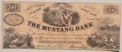 50 Mustang Bank Of New York City Advertising Scrip Note