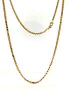 POwerful 22kt Double Sided Oval Link Necklace