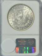 Solid Gem BU 1886 Morgan Silver Dollar. NGC MS65