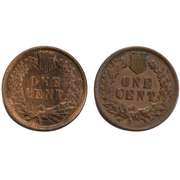1888 &1891 Near Unc Indian Cents