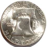 1952 S  Choice BU Key Date Franklin Half