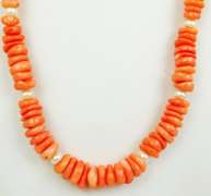 Coral & Freshwater Pearls Necklace