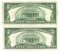 1934 & 1934-A $5 Silver Certificates in Crisp conditions