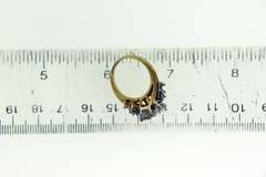 18KT HGE Gold Crystal Cluster Ring