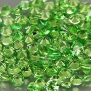 Rare 4.21ct untreated apple green Tsavorite set