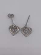 14kt White Gold Diamond Earrings