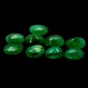 Heavy 6.68ct 9 piece Zambian Emerald set