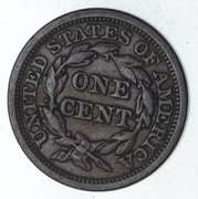 1848 Braided Hair Large Cent - Circulated