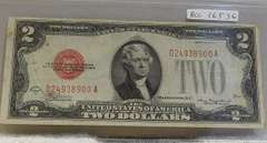 1928-D $2.00 US Note, Red Seal, circ.