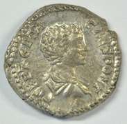 Lustrous Mint Geta as Caesar Roman Silver Denarius, 198-209 AD