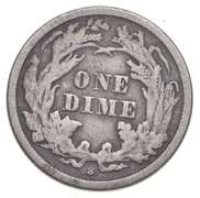 1864-S Seated Liberty Dime