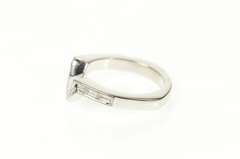 14K White Gold 0.35 Ctw Diamond Curved Wedding Band Ring