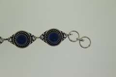 Silver-Tone Quartz Gemstone Bracelet