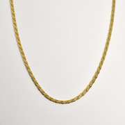 Practical 14k Flattened Rope Necklace