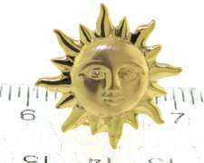 Great Yellow Gold Sun Earrings