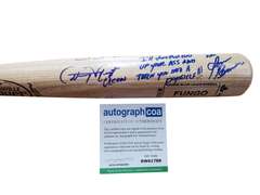 Warriors Cast Autographed X7 Baseball Bat James Remar +6 ACOA Witness ITP