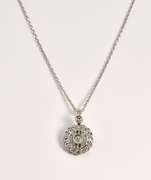 Lovely Diamond Pendant Necklace in 14K WG