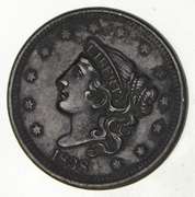 1838 Young Head Large Cent