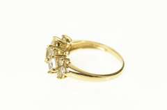 14K Yellow Gold Classic Princess Statement Wedding Band Ring