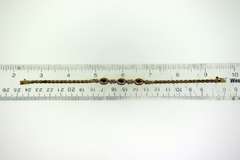 Sterling Silver Pink Sapphire and Diamond Bracelet