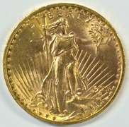 Fresh Brilliant Unc. 1923 St. Gaudens $20 Gold Piece