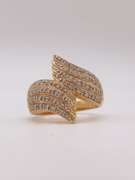2.0 CTW Diamond Ring in Solid Yellow Gold