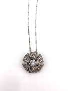 Marvelous Flower Pendant Necklace in Sterling Silver