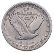 1918-S Standing Liberty Quarter 1918/7-S OVER DATE