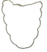 Sterling Silver CZ Tennis Necklace