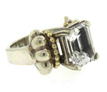 Lagos Cavair Quartz 2 Tone Ring