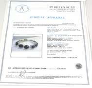 Staggering 50.16CTW Sapphire & 5.30CTW Diamond Bracelet in 14KT White Gold