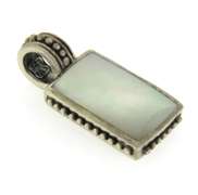 Vintage Sterling Silver Mop Pendant