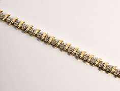 Popular S Link Diamond Bracelet