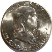 1952 S Choice BU Key Date Franklin Half