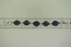 Silver-Tone Quartz Gemstone Bracelet