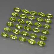 Marquise cut! Unheated! 7.50ct Peridot set!