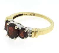 Favorite Garnet and Diamond Ring in Yellow Gold