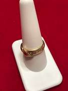 14K YELLOW GOLD DIAMOND BAND