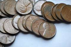 10 Circulated Lincoln Cent Rolls