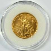 Superb Gem BU 1999 $1 American gold Eagle coin