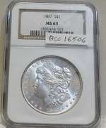 1887 Morgan Dol NGC MS-63