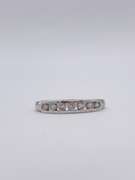 14kt Solid White Gold Diamond Ring
