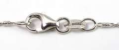 Entrancing Sapphire & Diamond Necklace in 14KT White Gold