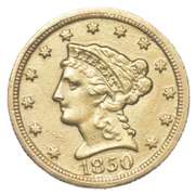 1850-C $2.50 Liberty Head Gold Quarter Eagle