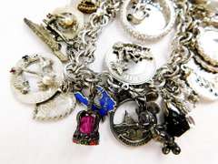 Fabulous Vintage Sterling Charm Bracelet & 25 Charms
