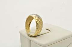 LADIES 14 KT WOVEN DESIGN DIAMOND BAND
