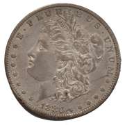 1880 O Toned Near Unc Morgan Dollar