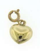 Nice Heart Shaped Yellow Gold Charm