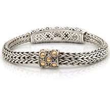 Trendy Two Tone 18kt YG & 925 Silver John Hardy Naga Bracelet